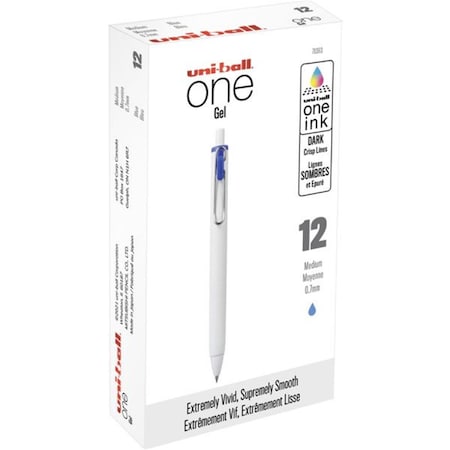 Vertex 0.7 mm One Gel Pen, Blue, 12PK VE3748605